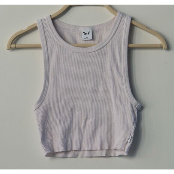 White Aritzia TNA Cropped Tank Top Size 2XS‎ - Picture 1 of 6